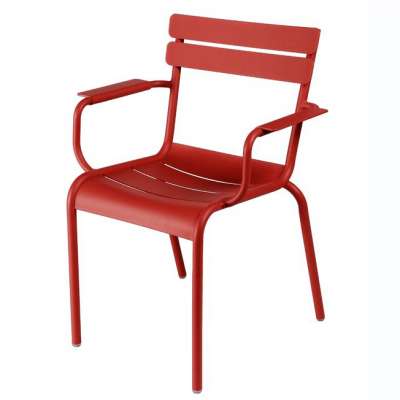 modern cafe chair outdoor garden balcony powder-coated finish metal biostro chair